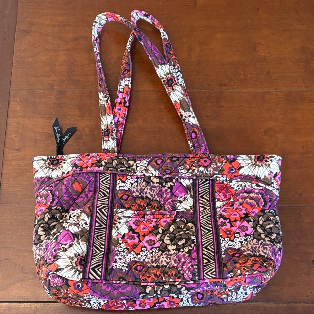 Floral Multi-Color Tote Bag